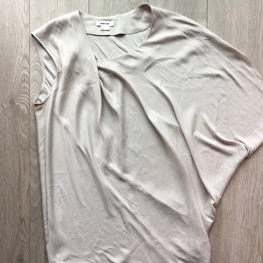 Helmet Lang Designer Assymetrical Hem Blouse